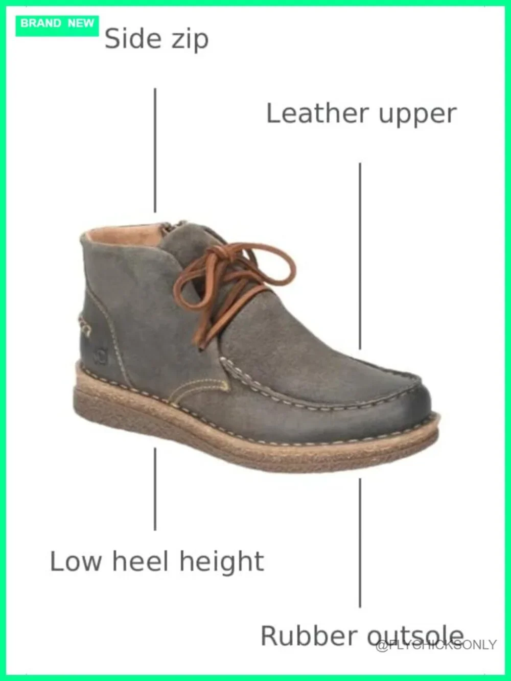 Distressed Suede Ankle Bootie Opanka Comfort Casual Boots